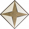 <p>HERCULES BARSOTTI, Estrela - acrílica, areia e pedra sobre tela - 80x80 cm - ass. Verso</p>