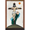 <p>MIRIAN, Cristo Crucificado - óleo sobre madeira - 45x28,5 cm - ass. Canto direito, dat. 1977</p>