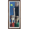 <p>INOS CORRADIN, Casal com Ex voto - óleo sobre tela 100x37cm</p>
