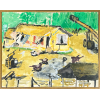<p>RANCHINHO, Cena rural - técnica mista sobre cartão - 33x47 cm - Ass, inf. dir., dat. 1985</p>