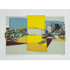 <p>SILVIO OPENHEIM, Casario com cidade - serigrafia P.A. - 40x31 cm (No estado)</p>
