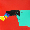 <p>YUGO MABE, abstrato - acr&iacute;lica sobre cart&atilde;o - 30x30 cm - Ass. inf. dir., dat. 2025</p>