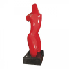 <p>Vera Torres – Escultura em bronze pintada – 150 x 52 cm – assinada – (Acompanha documento) </p>