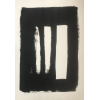 <p>Amilcar de Castro, Abstrato Preto e Branco, , Litografia 30/30, 100x70, Acid, Com Certificado </p>