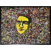 <p>Rubens Gerchman - Sozinho na multidão - Óleo sobre tela colado sobre madeira - 120x160cm - A.C.I.D</p>