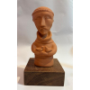 <p>Inos Corradin - Escultura Terracota São Francisco - 22 alt - Madeira - Acid</p>