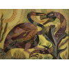 <p>Chico da silva, Animais Fantasticos, 1971, Óleo Sobre Tela, 50x69, Acid</p>