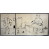 <p>Aldemir Matins, Fabrica de Sapatos, Diptico, 1955, Acrilica Sobre Madeira, 112x248, Acid</p>