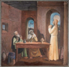 <p>Fulvio Pannacchi - Santa Ceia de Ema&uacute;s - 62 x 62 cm - afresco m&oacute;vel - assinatura sup. esq.1967 - Origem Casa do Artista</p>