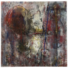 <p>Flávio-Shiró. Luz Fóssil. Óleo sobre tela. Assinado no verso, datado e situado Paris 1990. 130 x 130 cm.</p>