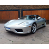 <p>2002/2003 Ferrari 360 Modena Spider<br />Argento metálico com interior, tapeçaria e capota azul<br />Motor V8 3.6 com 400 cv<br />Cambio F1<br />Ar-condicionado<br />Freios ABS<br />Capota elétrica<br />Chassi de alumínio<br />Escape Tubi de inox (acompanha o escape original)<br />Rodas originais aro 18 com tala dupla<br />Kit de ferramentas em couro<br />Manual do proprietário<br />Dois jogos de chaves originais<br />29.800 km<br />Importação oficial<br />Placa final 2</p>