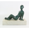 <p>BRUNO GIORGI - Escultura em bronze sobre base de mármore. Escultura: 35 cm de alt.; 46 x 19 cm. Acompanha recibo de compra da Sra. Sarah Teperman. Dat. 1986.</p>