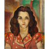 <p>Retrato de Vera Lomonaco Portinari - &Oacute;leo s/ tela, 55 x 46 cm, ass. superior esquerdo e verso, dat. 1946. Ex. cole&ccedil;&atilde;o familia Portinari</p>