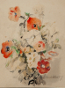<p>Georgina de Albuquerque - Flores, Aquarela e guache s/ papel, 30 x 23 cm, ass. inferior direito</p>