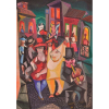 DI CAVALCANTI, Emiliano (1897 - 1976), Carnaval, 1968 Óleo s/ tela, 90 x 63 cm, Apresenta etiqueta da Galeria Cosme Velho.