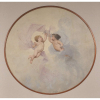 MALHOA, José Vital Branco (1855-1933), Putti, 1902 Óleo s/ tela, ass. centro inferior, 200 cm de diâmetro, Reproduzido na pág. 334 do Catálogo Raisonee do artista, editora Scribe, 2012, com a nota: Decoração para o teto da Sala de Música de Alberto Lacerda.