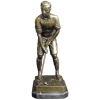 Wilhelm Zwick - Escultura alemã em bronze, representando Jogador de Golf. Base em mármore. Alt. 30,5cm.