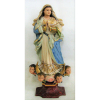 Nossa Senhora da Conceição - Bela imagem do séc. XIX em madeira policromada. Olhos de vidro. Alt. 37cm. 