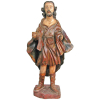 São José de Botas - Grande e bela imagem em madeira policromada. Cerca de 1900. Alt. 120 cm. 