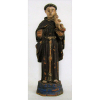 Santo Antônio - Bela e rara imagem de coleção, em marfim policromado, de Goa, do séc. XVIII. (o menino não é marfim e falta adereço na mão). Alt. 13 cm. 