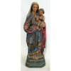 Nossa Senhora com menino - Imagem do séc. XIX, em madeira policromada. Alt. 54 cm.