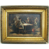 DIAQUE RICARDO - CENA DE TABERNA - OST - 10,5X16cm. Séc. XIX. Escola Espanhola. <br />Todos os quadros estrangeiros são vendidos como atribuído.