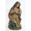Nossa Senhora em prece - Bela imagem do Séc. XIX, em madeira policromada. Olhos de vidro. Alt. 35,5cm. 