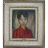 GEORGETTE NIVERT (1887-1981) - MOÇA - OST - 41x33cm. Todos os quadros estrangeiros são vendidos como atribuídos.