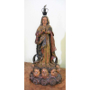 Nossa senhora da Conceição – Imagem em terracota policromada. Bahia, Final do Séc. XVII. Atribuído a Frei Agostinho da Piedade. Alt. 31cm. <br />ATENÇÃO: O bem será apregoado por foto e deverá ser retirado mediante agendamento, na residência do proprietário, na Tijuca/RJ, e é de exclusiva responsabilidade do arrematante. Será desfeita a arrematação, sem quaisquer outras consequências, caso não possa ser retirado o bem pelo elevador, escada ou janela da residência. 