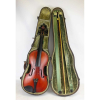 Bilaire Darche, Lutbier - Du Conservatoire Royal de Brigelles - 1912. Violino secular em madeira. Necessita reparos. No estojo original e com marcas de uso. Comprimento 56cm.