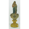 Nossa Senhora da Conceição - Imagem portuguesa do séc. XIX, em madeira policromada. Possivelmente do famoso santeiro da cidade do Porto A. A. Estrella. Olhos de vidro. Alt. 39,5cm.