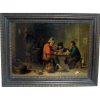 P. N. GARTMANN - FAZENDEIROS TOCANDO MUSICA - OSM - 41X58cm. D'APRÉS DAVID TENIERS D.J. (1610-1690).