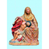 Nossa Senhora da Piedade - bela imagem em madeira policromada. Bahia, Séc. XIX. Alt. 25,5cm.