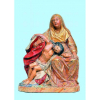 Nossa Senhora da Piedade - bela imagem em madeira policromada. Bahia, Séc. XIX. Alt. 25,5cm.