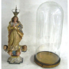Nossa Senhora da Conceiçao - magnífica imagem do séc. XIX em madeira policromada. Coroa em prata. Alt. com coroa 50cm.