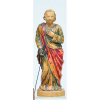 São Judas Tadeu - Excepcional imagem em marfim com policromia de época. Portugal, séc. XVIII. Alt. 15,5cm.