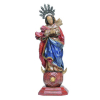 Nossa Senhora da Conceição - Muito boa imagem em madeira policromada. Séc. XVIII. Alt. 37cm.