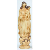 Nossa Senhora do Rosário com Menino - muito boa imagem em marfimmonocromado. Peça de coleção. Goa erudito. Séc. XVIII. Alt. 24cm.