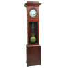 Relógio coluna do Séc. XIX, dito gravata, Pêndulo Paris. Mostrador em esmalte. Caixa em pinho de riga. Med. 241x57x31cm.