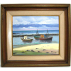 SILVIO PINTO - MARINHA COM BARCOS - OST - 46X56cm.