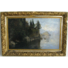 FELIX POSSART (1837 - 1928) - LAGO DE MAGIORE - OSTCC - 34X55cm. Dat. 1894. Escola Alemã.