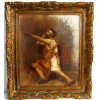 ALMEIDA JUNIOR - A SUPLICA - OST - 48X40cm. Dat. 1895. Almeida Jor era comoassinava no início da carreira, conforme Claudio Valério. 