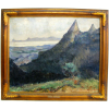 MANOEL SANTIAGO - TERESOPOLIS COM VISTA DA BAIA DE GUANABARA - OST49X59cm. Localizado Theresopolis e dat. de 1932.