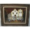 ROMANELLI - IGREJA DE N. SRA. MONTESERRAT (SANTOS/SP) - OST - 73X100cm. Dat. 1997 no verso.