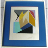 FLEXOR - GEOMÉTRICOS - AQUARELA - 24X21cm. No. 1. Datado de 1954.