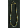Belo e antigo colar em ouro, anos 60/70, com pedras azuis. Com fecho de segurança. Peso 53.6g