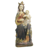 Belíssima Nossa Senhora de Paris - imagem do Séc. XIX, em marfim e madeira policromada. (a base apresenta antigo ataque de cupim). Alt. 54cm.