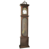 Relógio de pé francês, Jeremie Girod, mostrador esmaltado. Caixa em madeira entalhada com bilro no ápice. Alt. 263cm.