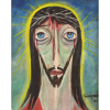 Alberto da Veiga Guignard - Cristo – Óleo sobre tela - 30 x 23 – 1961 – Ass. Canto inferior direito e verso