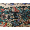 Inimá de Paula - Favela nos morros cariocas – Óleo sobre tela - 100 x 130 – Circa 1968 – Ass. Canto inferior direito